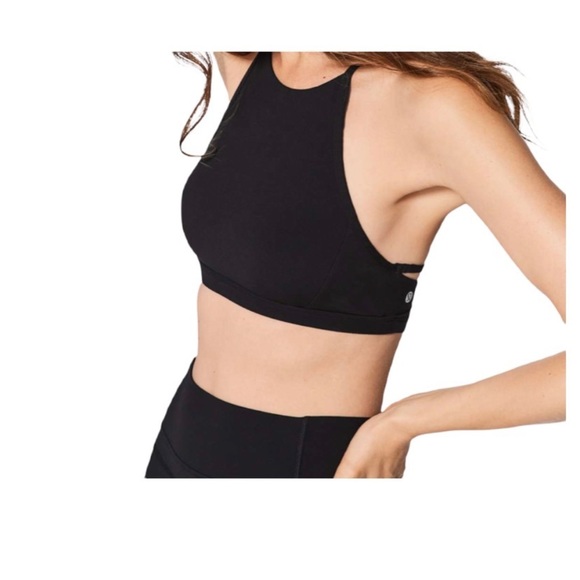 Lululemon Twist & Reach Black Sport Bra Size 8 - Picture 1 of 7